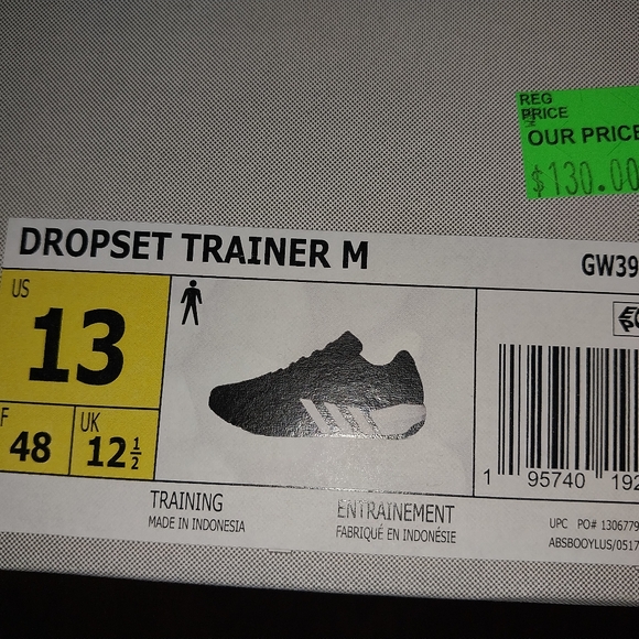 Adidas Men's Dropset Trainer M Size 13 New with tags in box. - Picture 4 of 8